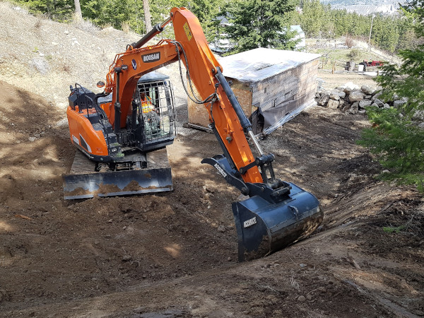 kamloops commercial excavating, residential excavating, construction excavating