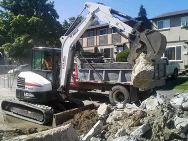 Blackstone Bobcat excavation 2025